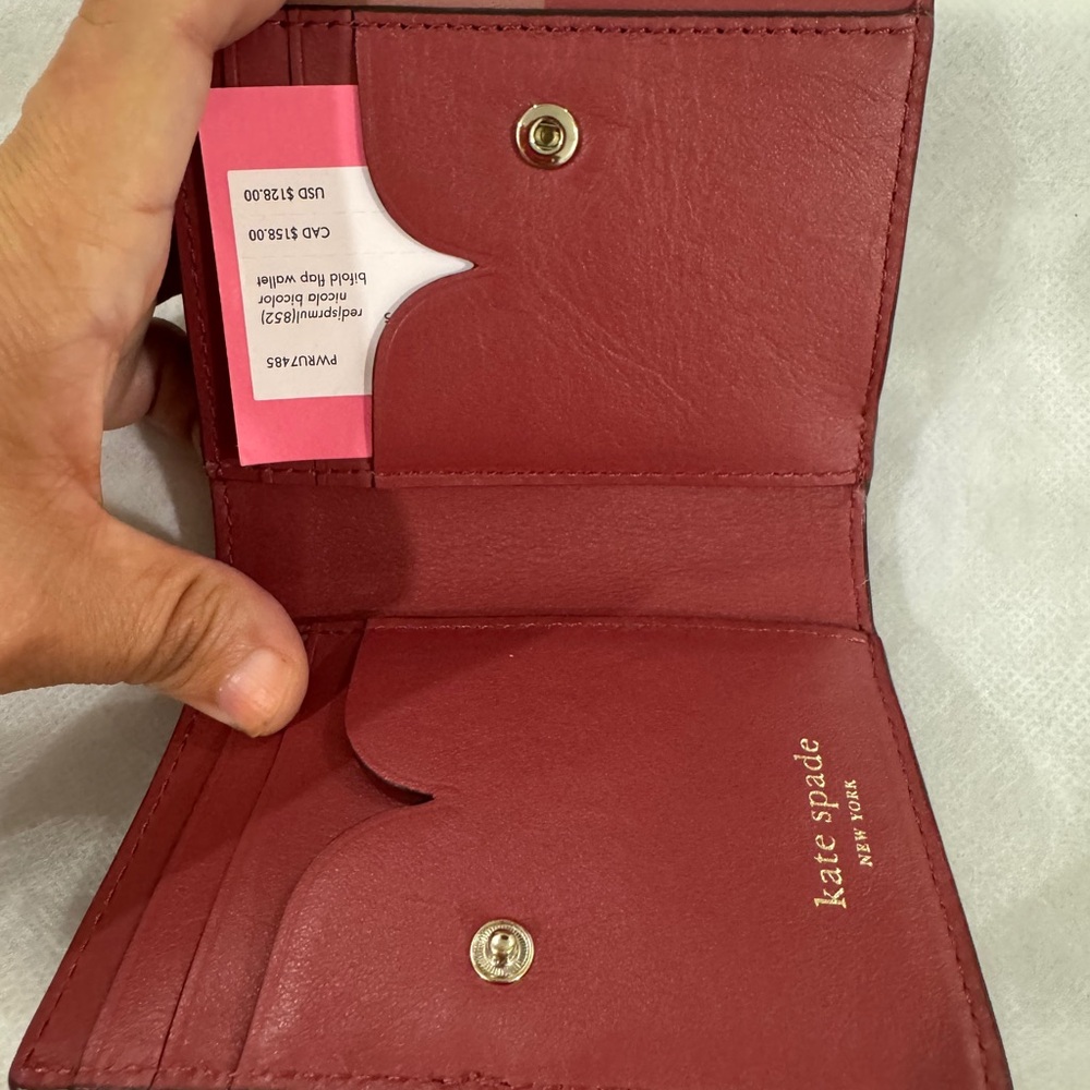 Kate Spade Nicola Bicolor Bifold Flap Wallet – NWT - Picture 4 of 6